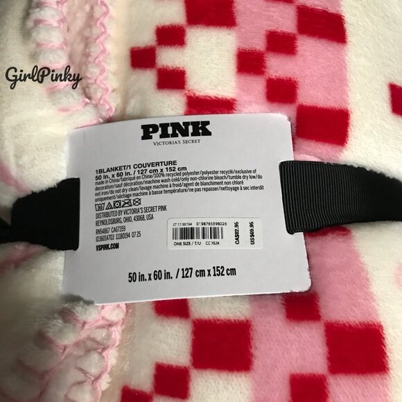VS PINK BLACK FRIDAY 2025 PLUSH BLANKET NEW WITH TAGS IN FAIR ISLE - Picture 6 of 9
